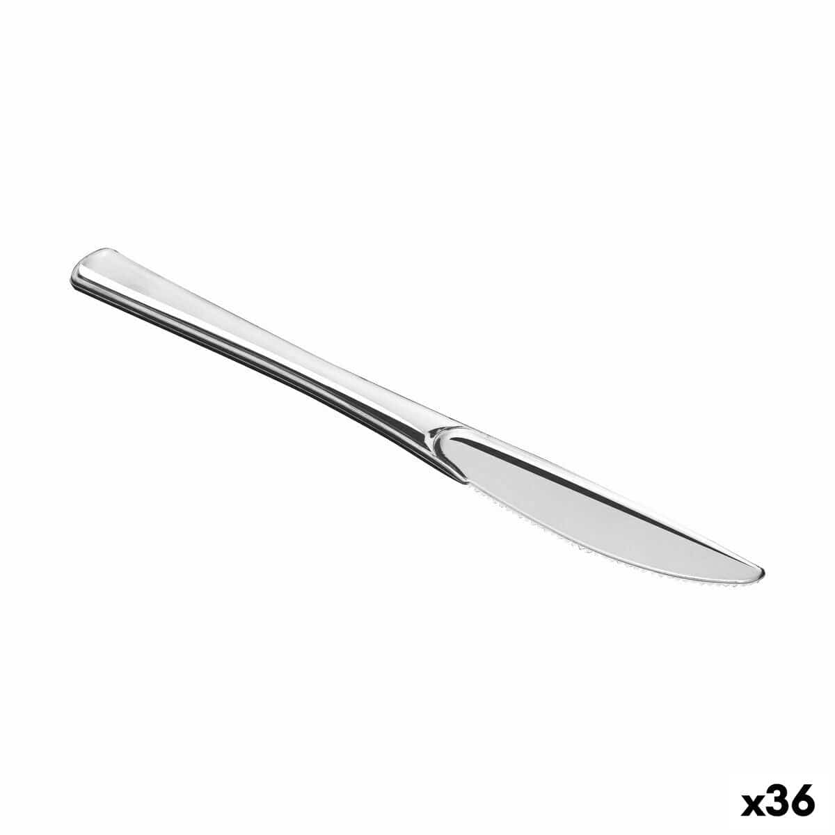 Algon Haus & Küche, Besteck, Geschirr und Glaswaren Wiederverwendbares Messerset Algon Silberfarben 10 Stücke 20 cm (36 Stück)