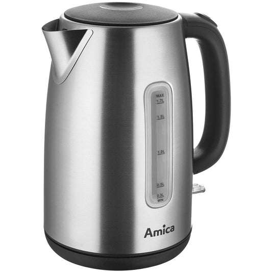 Amica Haus & Küche, Kleine Haushaltsgeräte Wasserkocher Amica KM2011 Silberfarben Edelstahl 2200 W 1,7 L