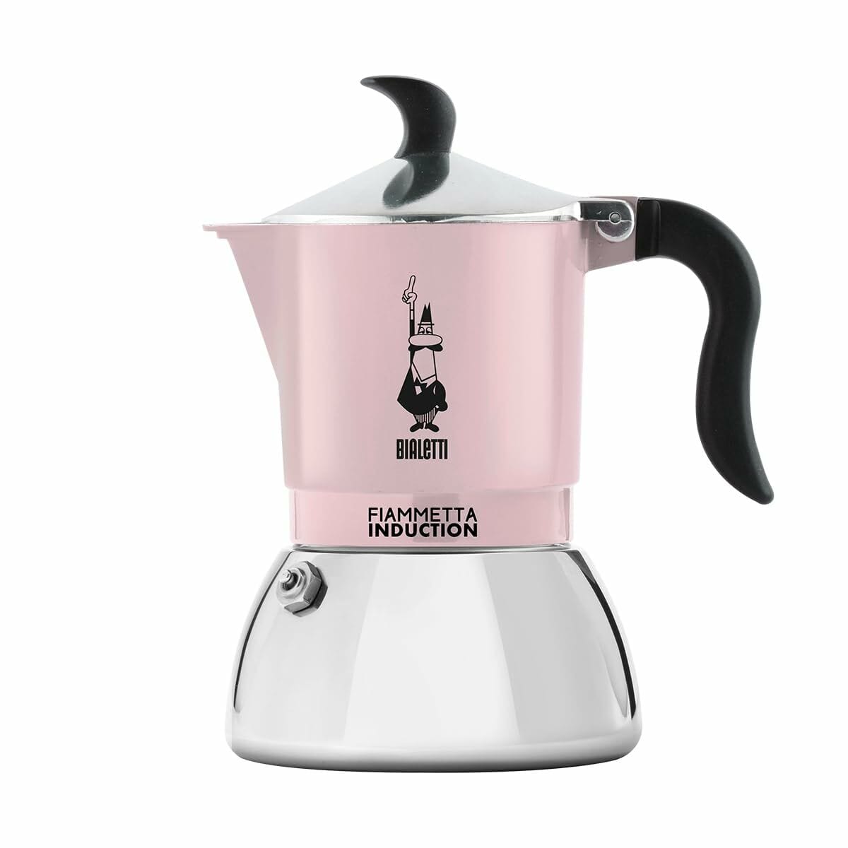 Bialetti Haus & Küche, Kaffee und Tee Italienische Kaffeemaschine Bialetti 29589 Edelstahl Aluminium 2 Kopper Rosa