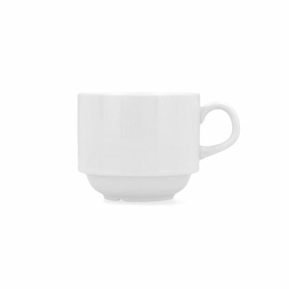 Bidasoa Haus & Küche, Besteck, Geschirr und Glaswaren Teetasse Bidasoa Glacial Weiß aus Keramik 250 ml (6 Stück) (Pack 6x)