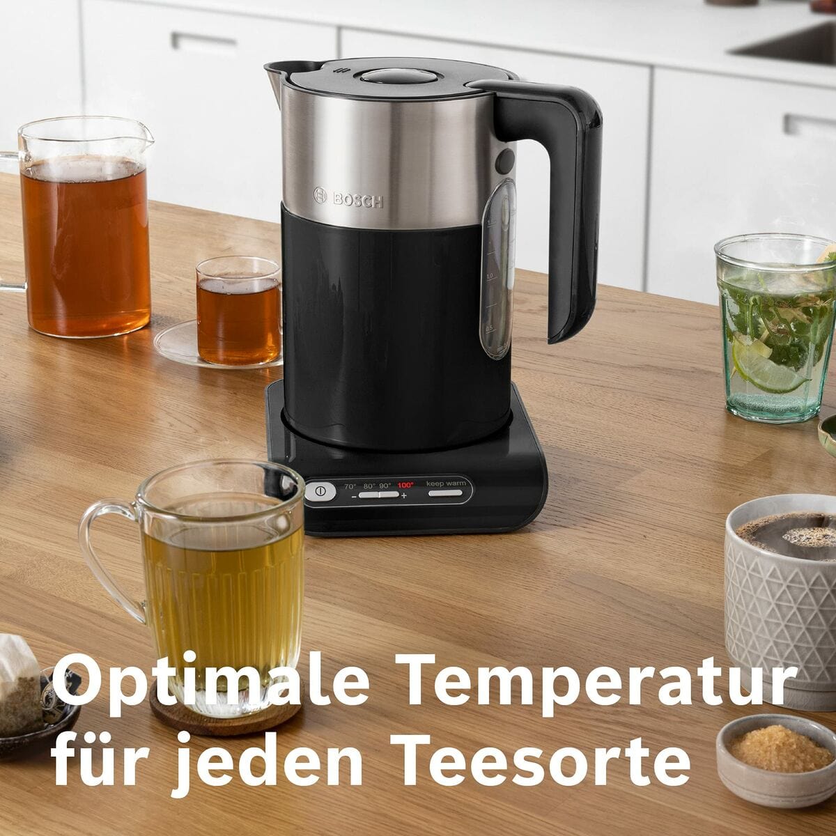 BOSCH Haus & Küche, Kleine Haushaltsgeräte Wasserkocher BOSCH TWK8613 1,5 L Schwarz 2400 W 1,5 L Kunststoff