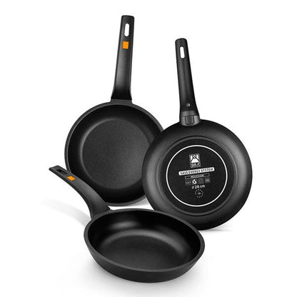 BRA Haus & Küche, Küchengeräte Wok Pfanne BRA Sartén Efficient Schwarz Aluminium Ø 24 cm