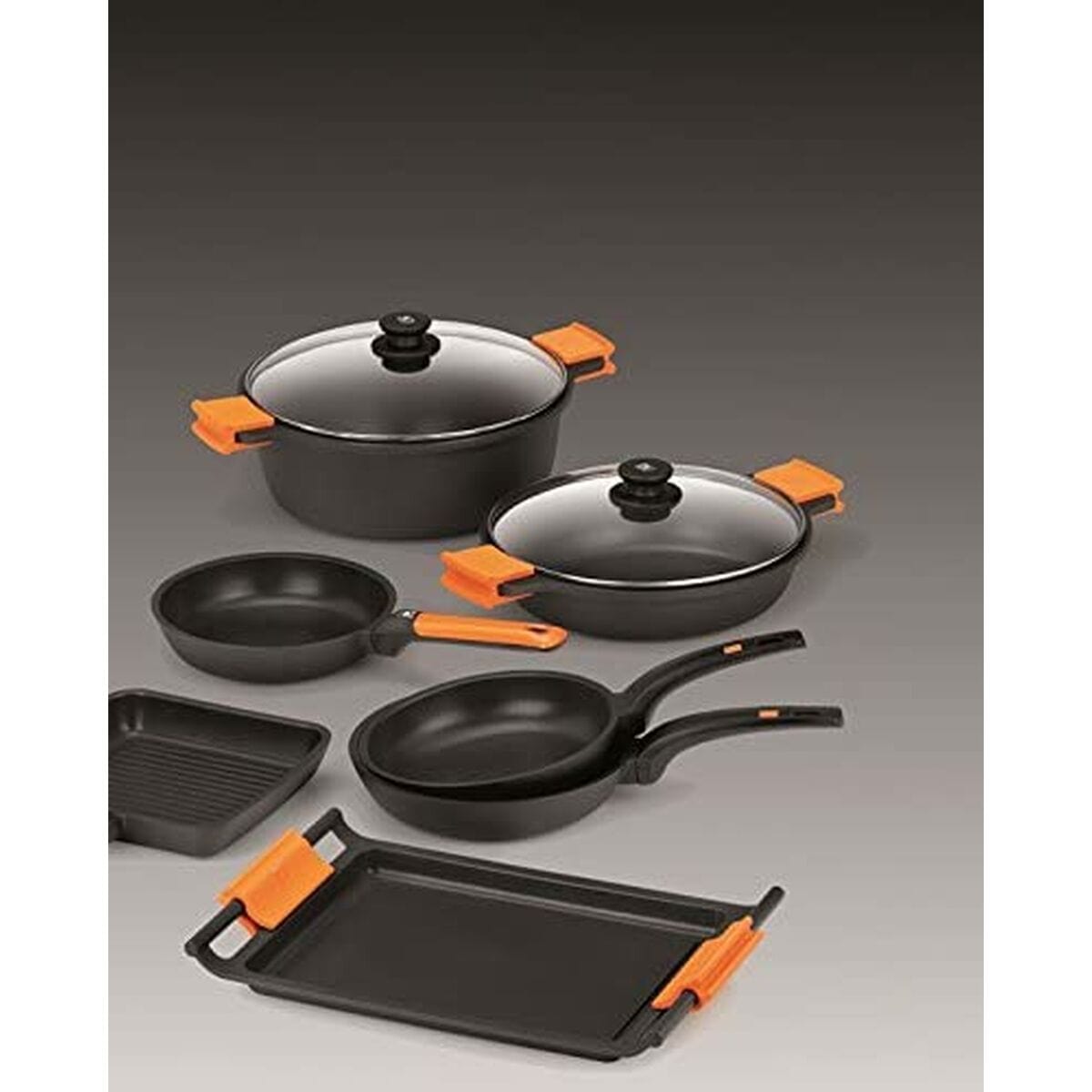 BRA Haus & Küche, Küchengeräte Wok Pfanne BRA Sartén Efficient Schwarz Aluminium Ø 24 cm