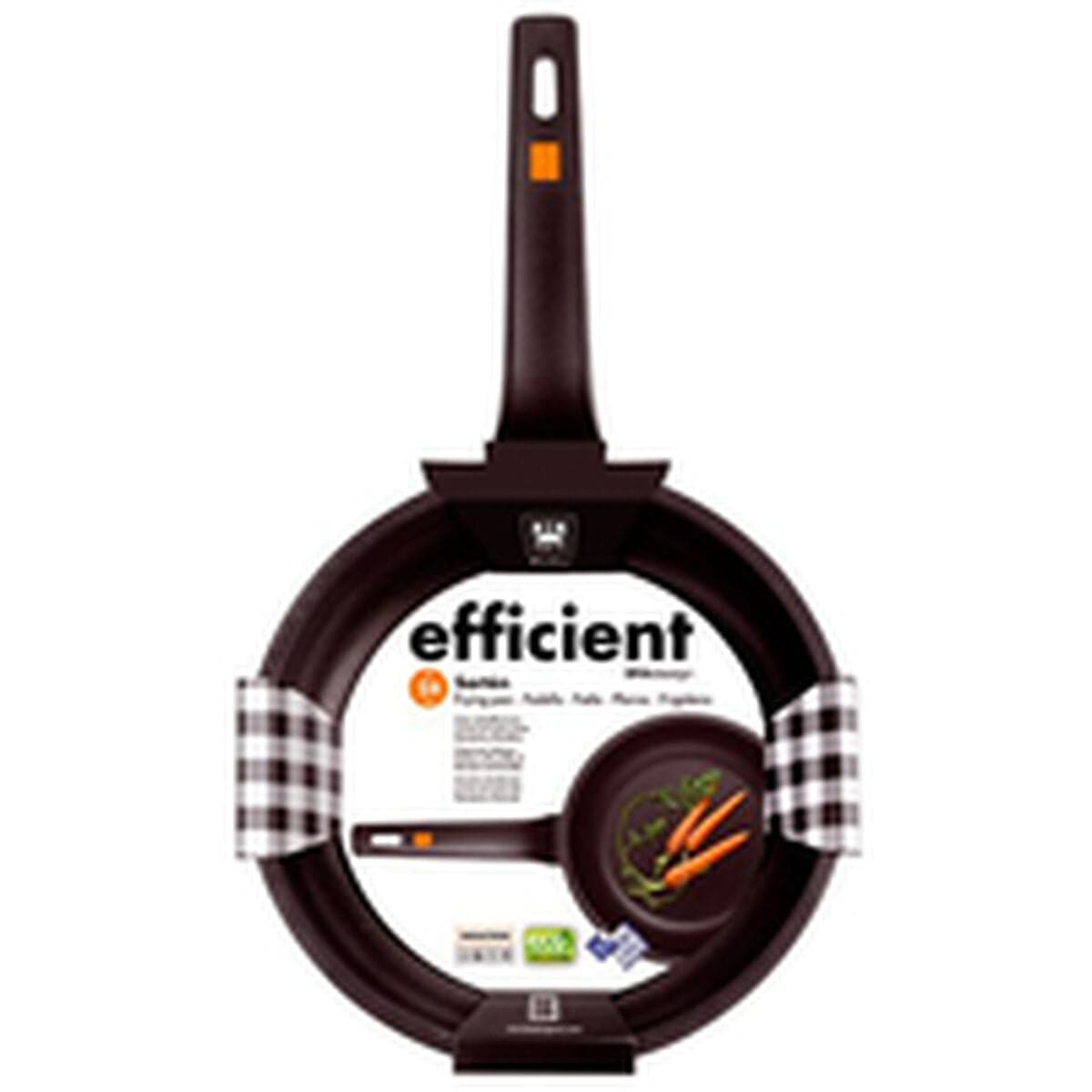 BRA Haus & Küche, Küchengeräte Wok Pfanne BRA Sartén Efficient Schwarz Aluminium Ø 24 cm