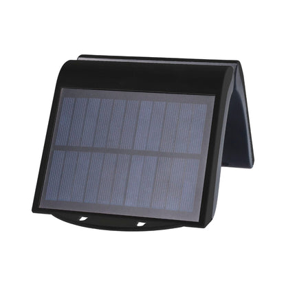 EDM Garten, Außen-Dekoration Wandleuchte EDM Bewegungsmelder Solar Schwarz 2 W 220 Lm (6500 K)