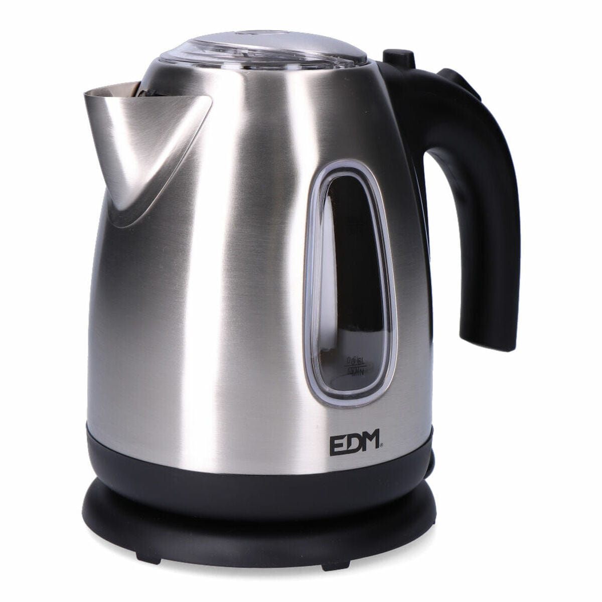 EDM Product Haus & Küche, Kleine Haushaltsgeräte Wasserkocher EDM 07656 Kettle Schwarz Edelstahl 2200 W 1,7 L