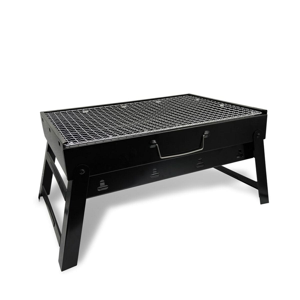 Feel Maestro Garten, Grillen und Essen im Freien Holzkohlegrill mit Rädern Feel Maestro MR-1010 Schwarz Metall