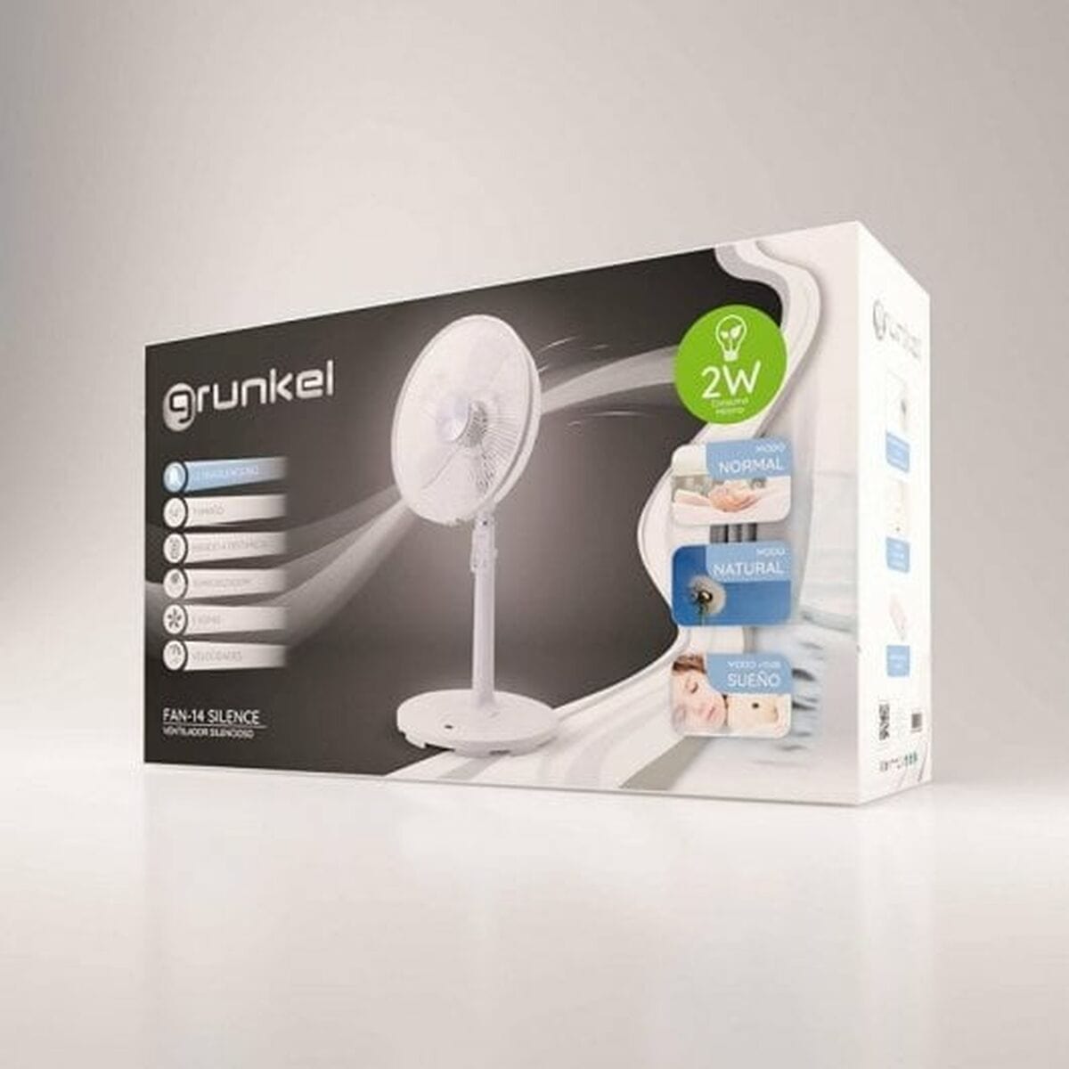 Grunkel Haus & Küche, Tragbare Klimageräte Freistehender Ventilator Grunkel Fan 14 Silence 28 W Weiß