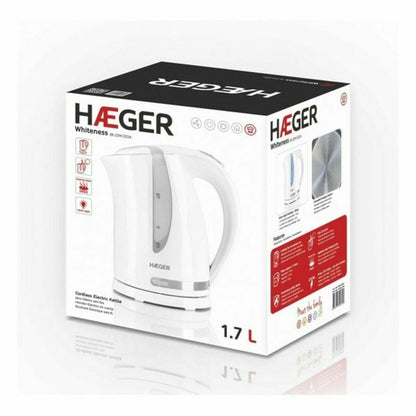 Haeger Haus & Küche, Kleine Haushaltsgeräte Wasserkocher Haeger EK-22W.022A Edelstahl Weiß 2200 W 1,7 L