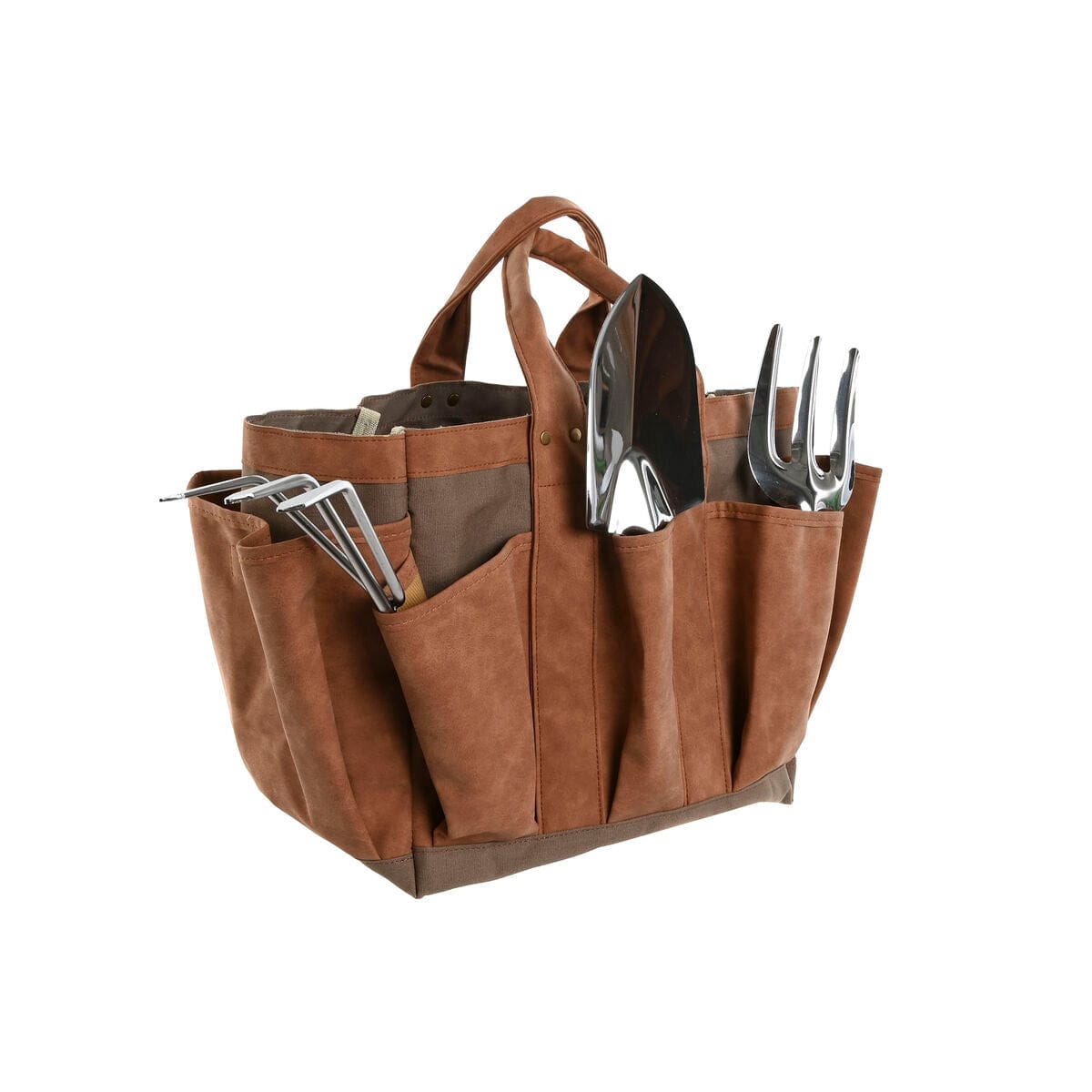 Home ESPRIT Garten, Landschaftsbau Werkzeughalter Home ESPRIT Handtasche Garten Braun 47 x 18 x 27 cm