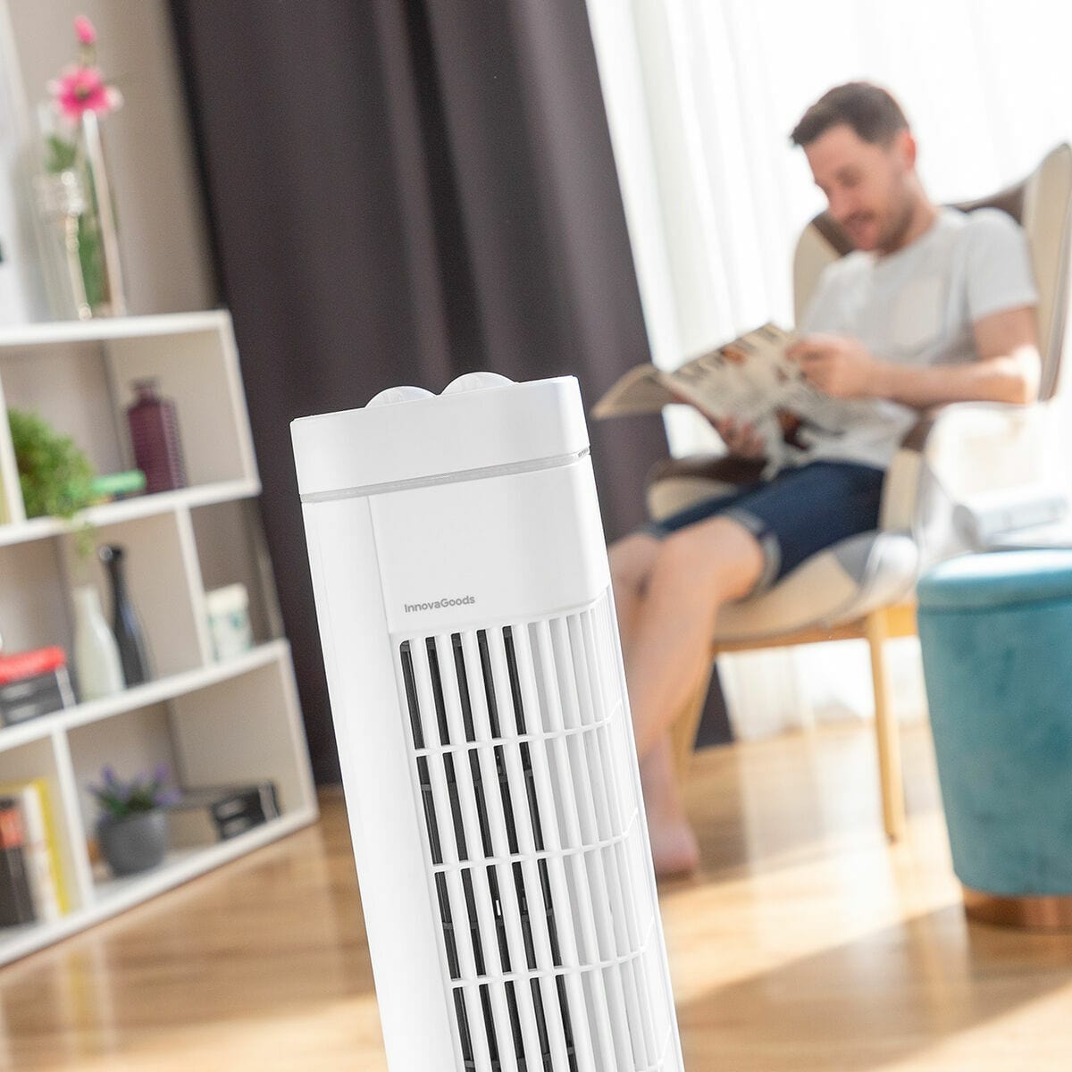 InnovaGoods Haus & Küche, Tragbare Klimageräte Turm-Ventilator Fankol InnovaGoods Weiß 50 W