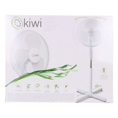 Kiwi Haus & Küche, Tragbare Klimageräte Freistehender Ventilator Kiwi Weiß 45 W (Ø 40 cm)