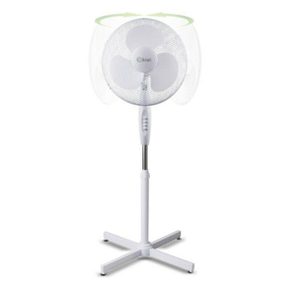 Kiwi Haus & Küche, Tragbare Klimageräte Freistehender Ventilator Kiwi Weiß 45 W (Ø 40 cm)