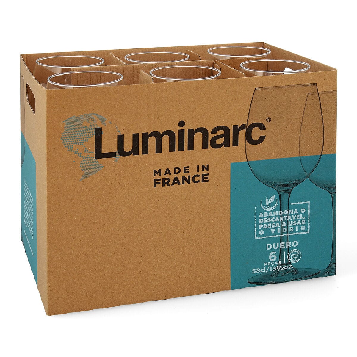 Luminarc Haus & Küche, Besteck, Geschirr und Glaswaren Weinglas Luminarc Duero Durchsichtig Glas (580 ml) (6 Stück)