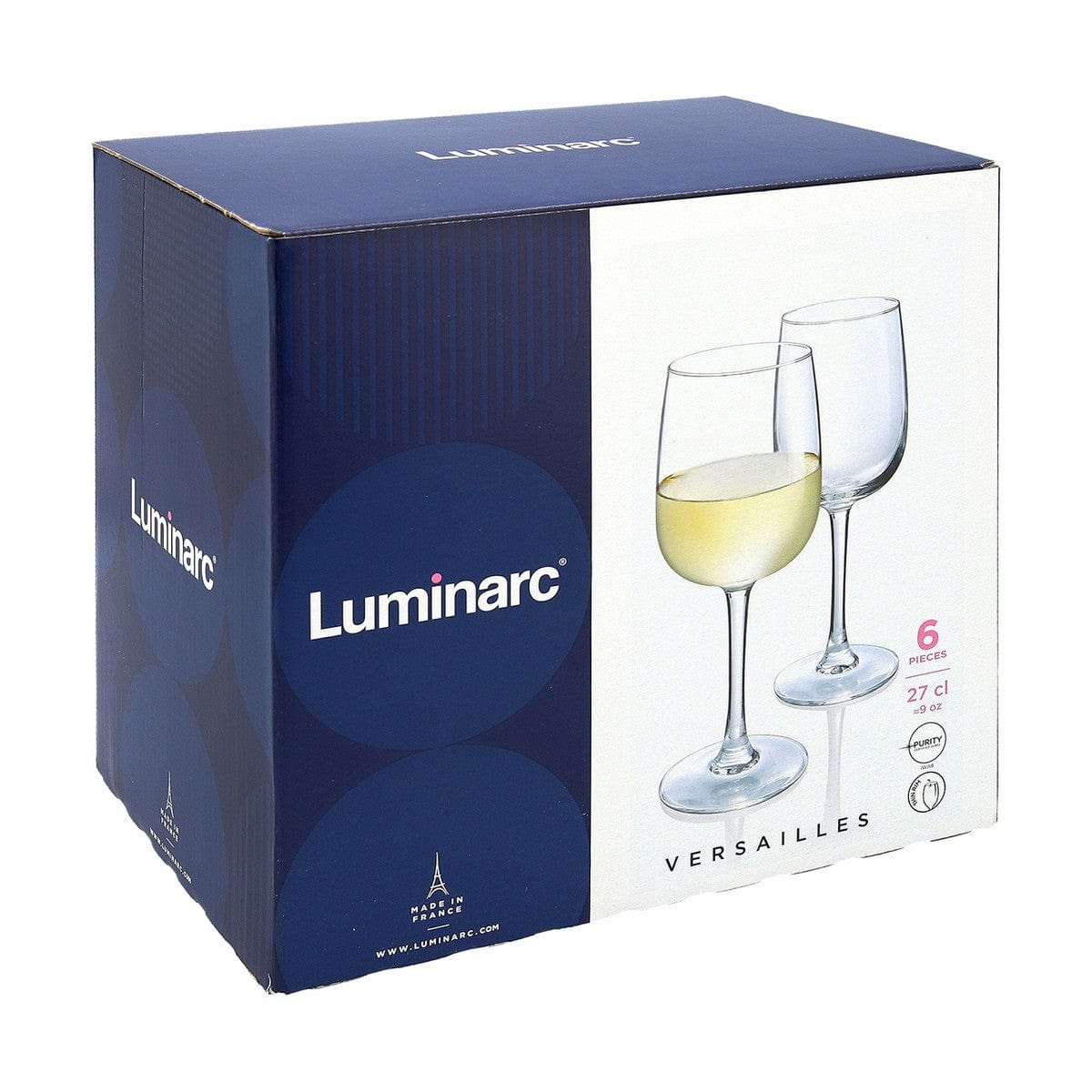 Luminarc Haus & Küche, Besteck, Geschirr und Glaswaren Weinglas Luminarc Versailles 6 unidades 270 ml (27 cl)