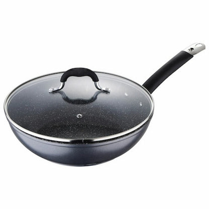 Masterpro Haus & Küche, Küchengeräte Wok Pfanne Masterpro Grau Aluminium Geschmiedetes Aluminium (Ø 28 cm)