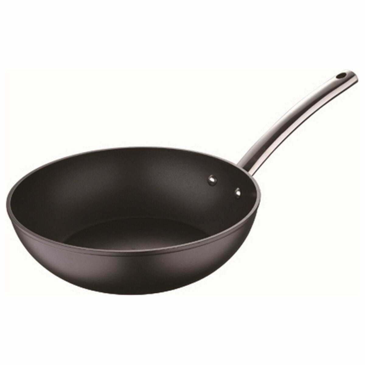 Masterpro Haus & Küche, Küchengeräte Wok Pfanne Masterpro Schwarz Aluminium Geschmiedetes Aluminium (Ø 28 cm)