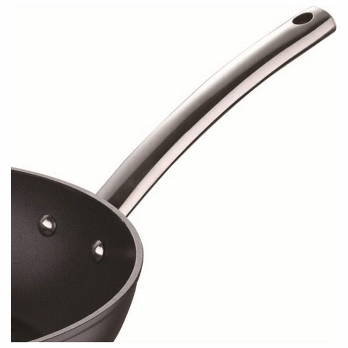 Masterpro Haus & Küche, Küchengeräte Wok Pfanne Masterpro Schwarz Aluminium Geschmiedetes Aluminium (Ø 28 cm)