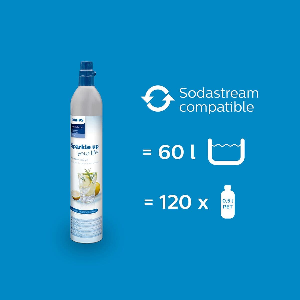 Philips Haus & Küche, Kleine Haushaltsgeräte Zubehör Philips ADD913/10 Soda-Wassersprudler