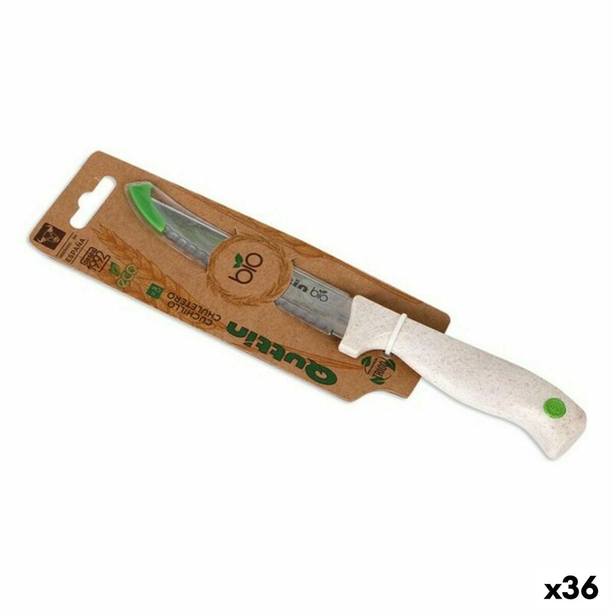 Quttin Haus & Küche, Besteck, Geschirr und Glaswaren Wellenschliffmesser Quttin Bio 11 cm (36 Stück)