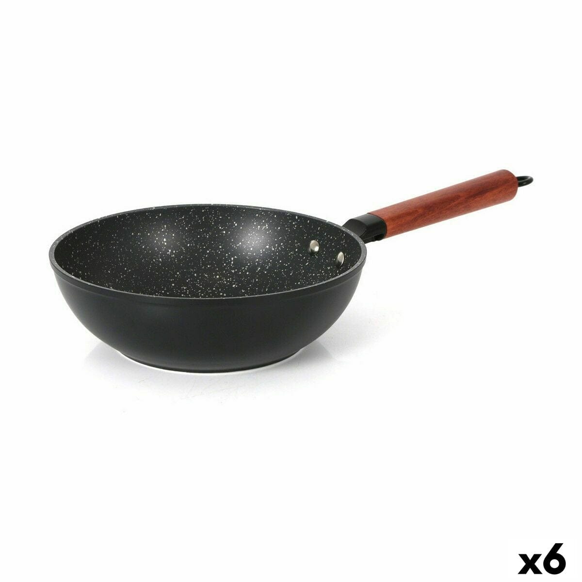 Quttin Haus & Küche, Küchengeräte Wok Pfanne Quttin Doha Geschmiedetes Aluminium 47 x 24 x 8 cm (6 Stück)