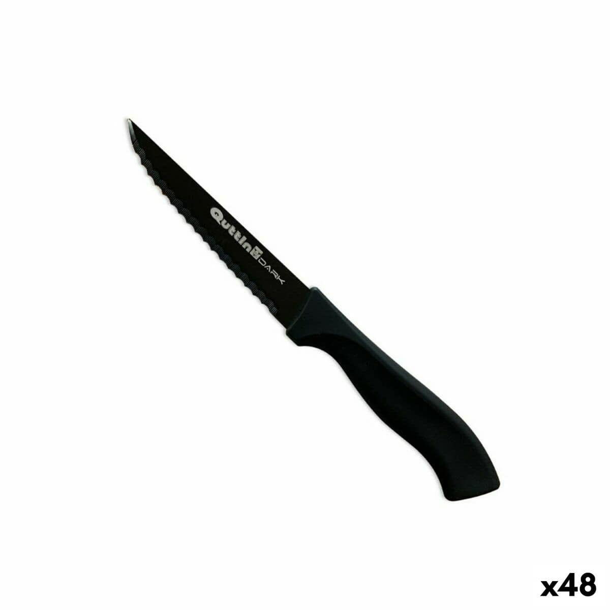 Quttin Haus & Küche, Utensilien Wellenschliffmesser Quttin Dark 11 cm (48 Stück)