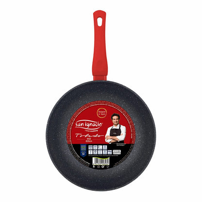 San Ignacio Haus & Küche, Küchengeräte Wok Pfanne San Ignacio Toledo SG-6268 Schwarz Aluminium Ø 26 cm