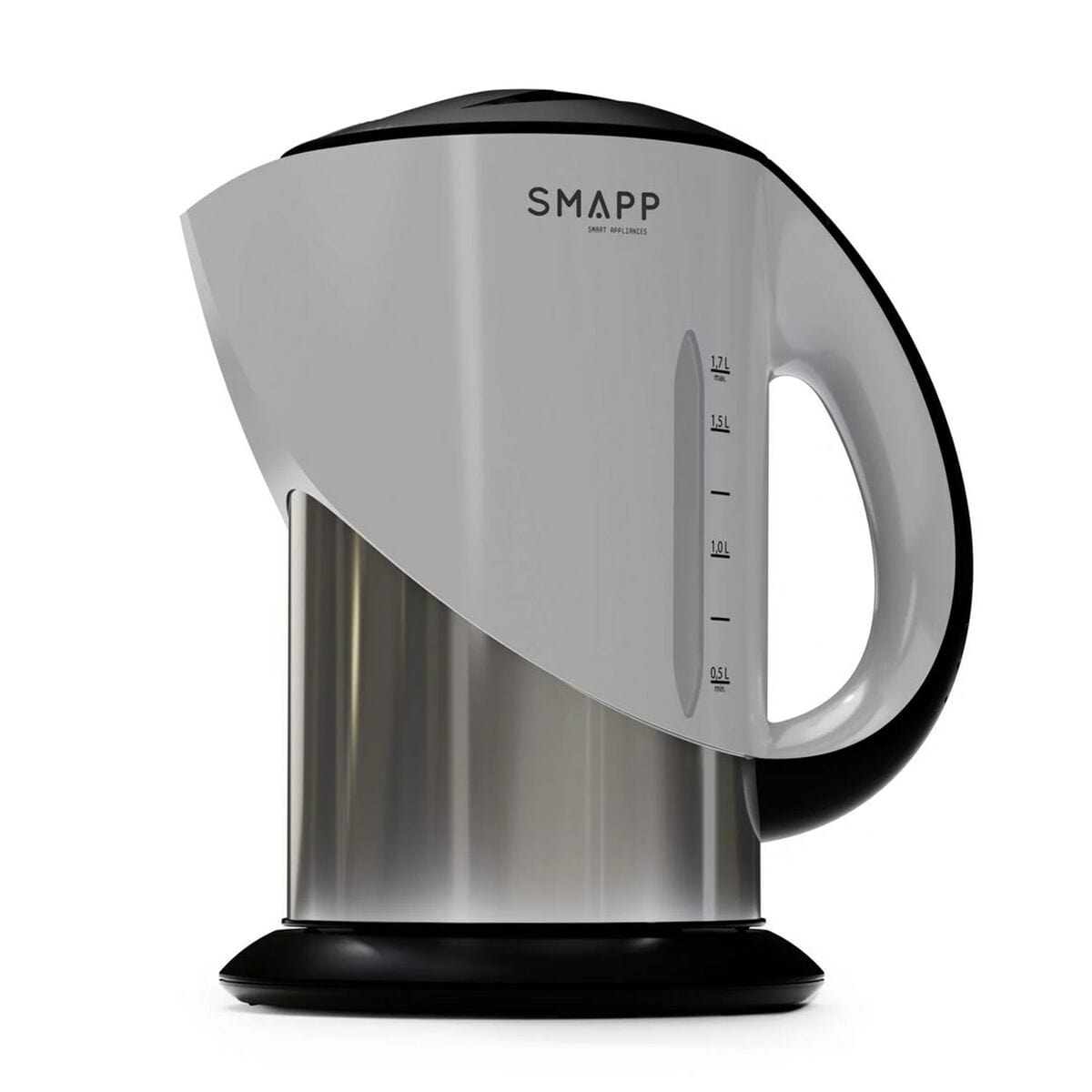 SMAPP Haus & Küche, Kleine Haushaltsgeräte Wasserkocher SMAPP 442.3 Schwarz Graphit Silberfarben Edelstahl 2200 W 1,7 L