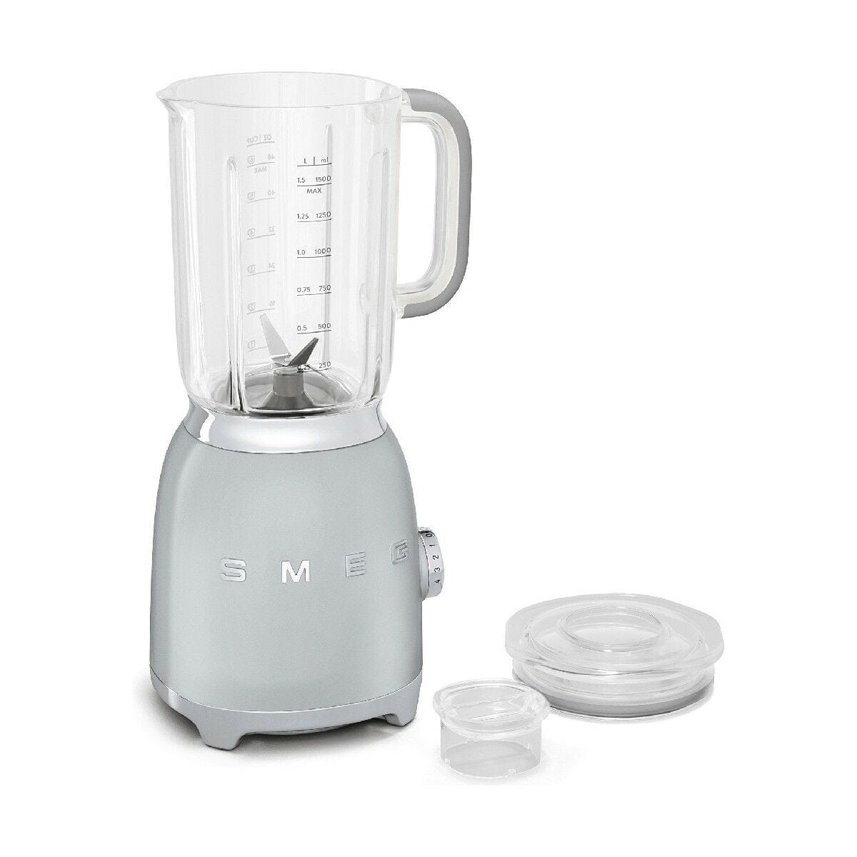 Smeg Haus & Küche, Kleine Haushaltsgeräte Standmixer Smeg BLF01SVEU Silberfarben 800 W 1,5 L