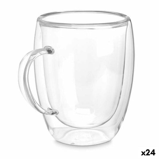 Vivalto Haus & Küche, Besteck, Geschirr und Glaswaren Henkelbecher Durchsichtig Borosilikatglas 343 ml (24 Stück)