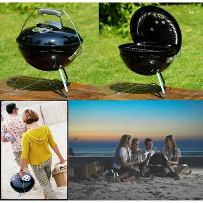 Weber Garten, Grillen und Essen im Freien Grill Tragbarer Weber Ø 37 cm